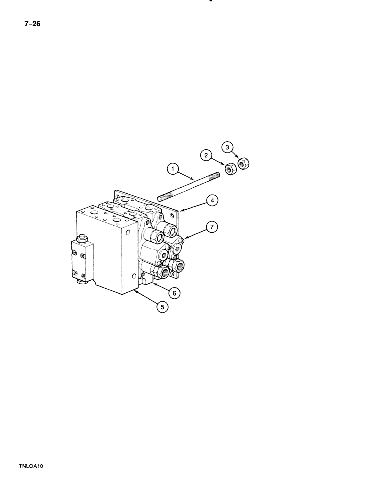 Схема запчастей Case 888 - (7-026) - DRIVE CONTROL VALVE, P.I.N. FROM 74213 TO 74418, 15201 TO 15262 (07) - BRAKES