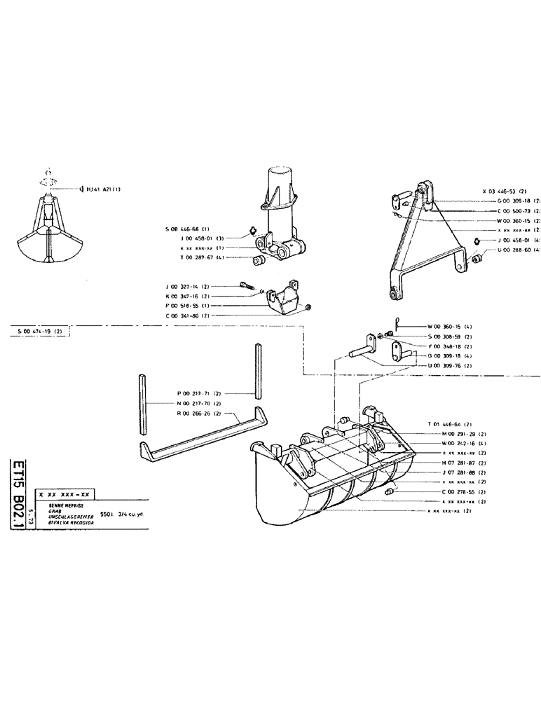 Схема запчастей Case TC45 - (135) - GRAB 