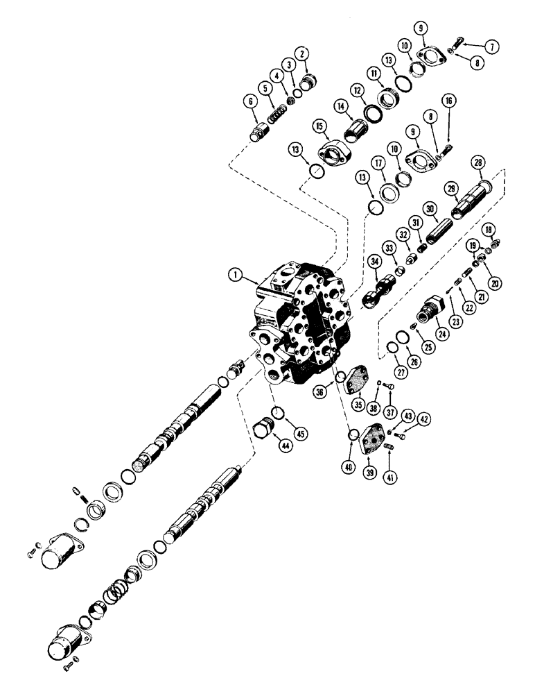 Схема запчастей Case W12 - (176) - HYDRAULIC CONTROL VALVE (08) - HYDRAULICS