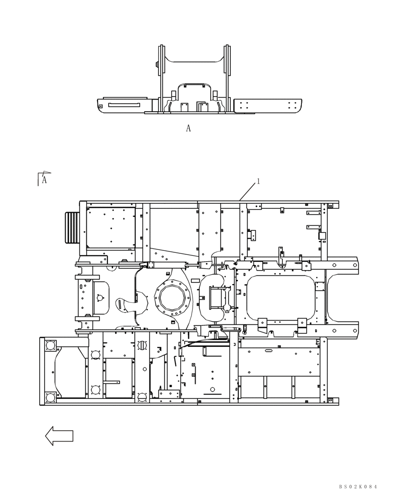 Схема запчастей Case CX330 - (09-02) - TURNTABLE (09) - CHASSIS