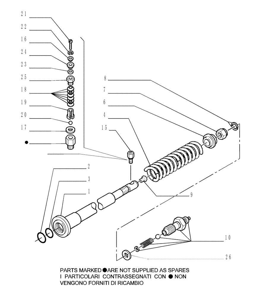 Схема запчастей Case 1850K - (2.346[04]) - TRACK IDLER - CYLINDER (04) - UNDERCARRIAGE