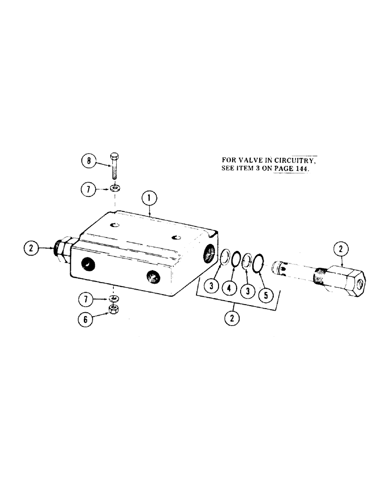 Схема запчастей Case 35 - (188) - SWING INLINE RELIEF VALVE, OPTIONAL LEVELER CHECK VALVE (35) - HYDRAULIC SYSTEMS