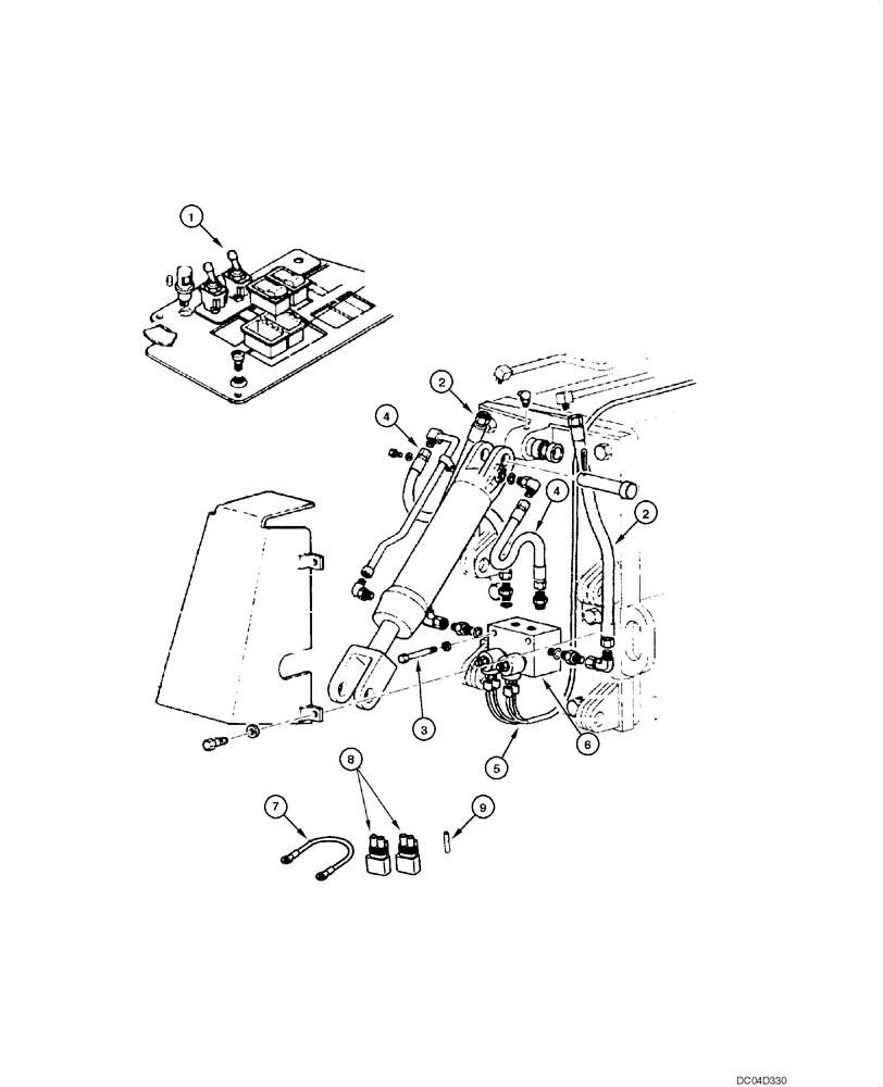 Схема запчастей Case 865 - (08.16[00]) - BLADE HYDRAULIC CIRCUIT - FLOAT CONTROL (08) - HYDRAULICS