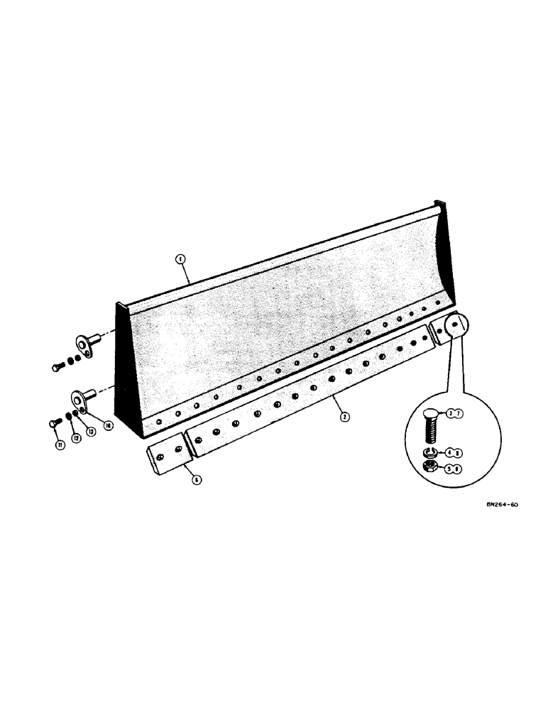 Схема запчастей Case 320 - (12) - BULL DOZER BLADE ATTACHMENT (00) - COMPLETE MACHINE