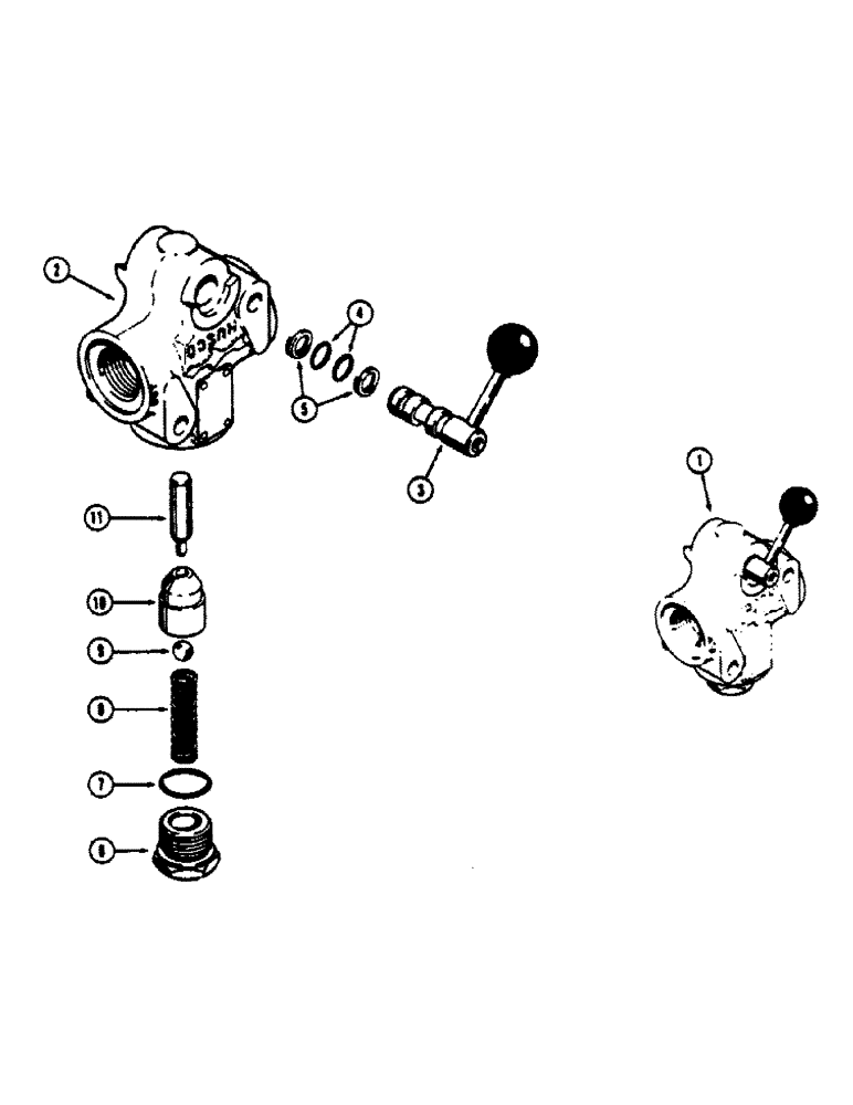 Схема запчастей Case 680CK - (149C) - D49932 BOOM LOCKOUT VALVE (35) - HYDRAULIC SYSTEMS