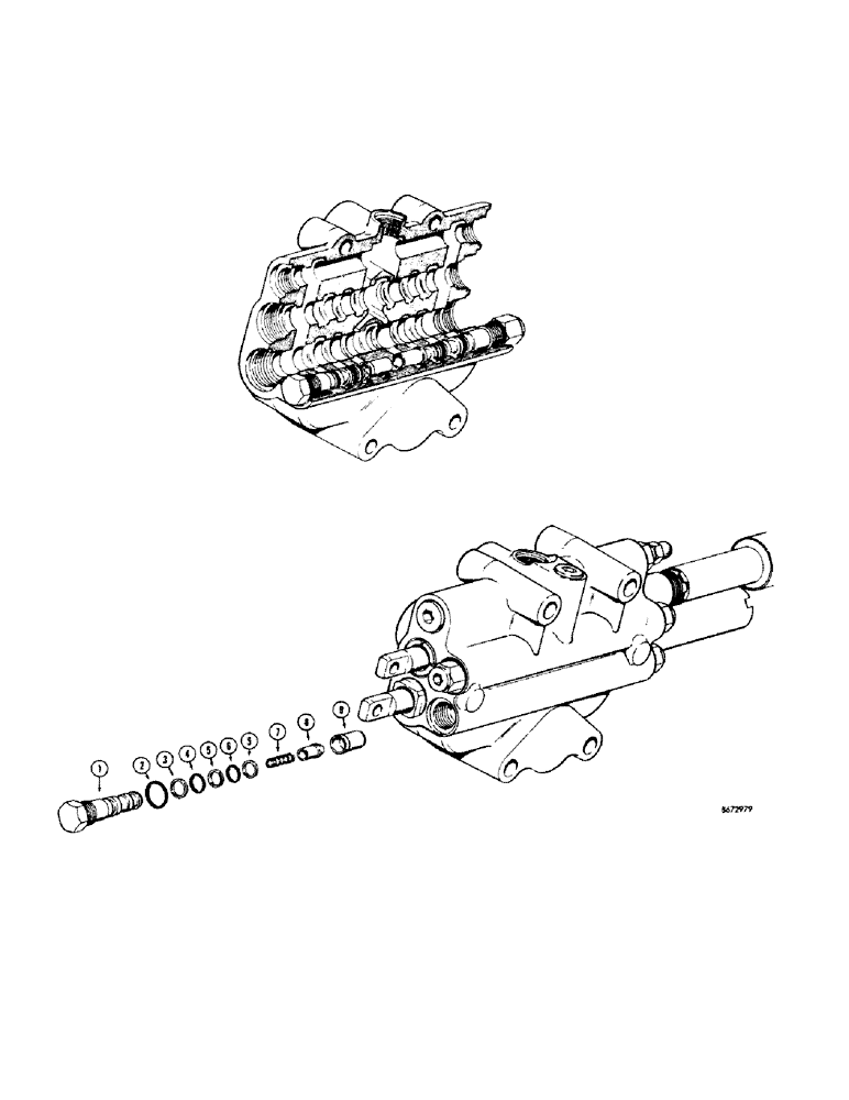 Схема запчастей Case 680CK - (236[1]) - CHECK VALVE (35) - HYDRAULIC SYSTEMS