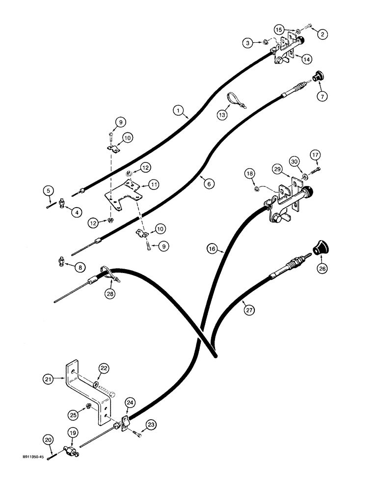 Схема запчастей Case 1825 - (3-06) - ENGINE CONTROLS, PRIOR TO P.I.N. JAF0096671 (03) - FUEL SYSTEM