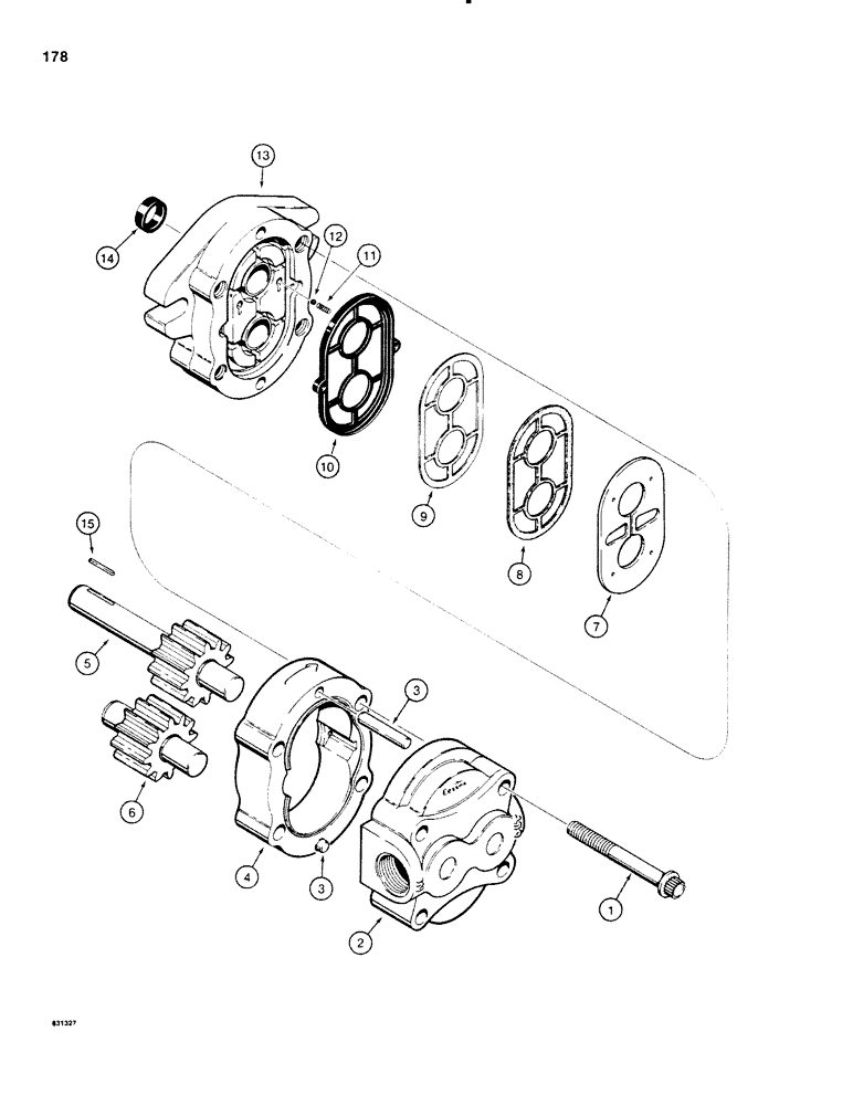 Схема запчастей Case SD100 - (178) - H575886 HYDRAULIC PUMP (35) - HYDRAULIC SYSTEMS