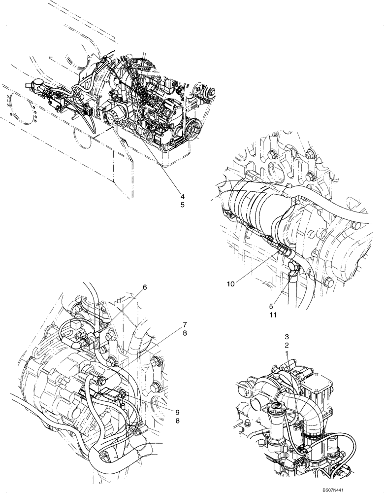 Схема запчастей Case SV185 - (55.100.01[02]) - ENGINE - ELECTRICAL (55) - ELECTRICAL SYSTEMS