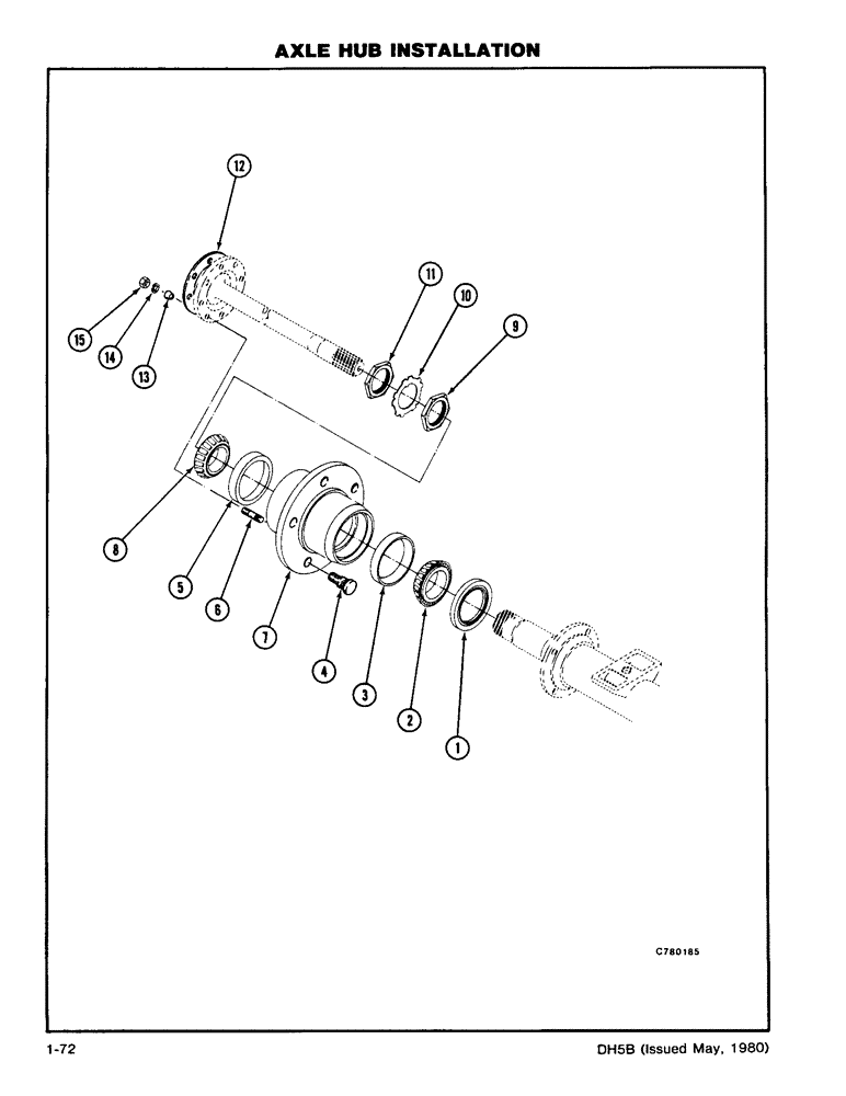 Схема запчастей Case DH5 - (1-72) - AXLE HUB INSTALLATION (25) - FRONT AXLE SYSTEM