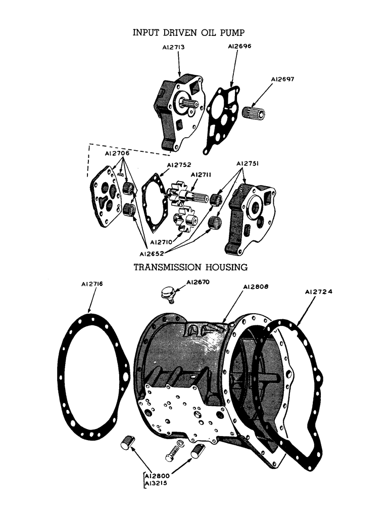 Схема запчастей Case W9 - (078) - INPUT DRIVEN OIL PUMP, TRANSMISSION HOUSING (06) - POWER TRAIN