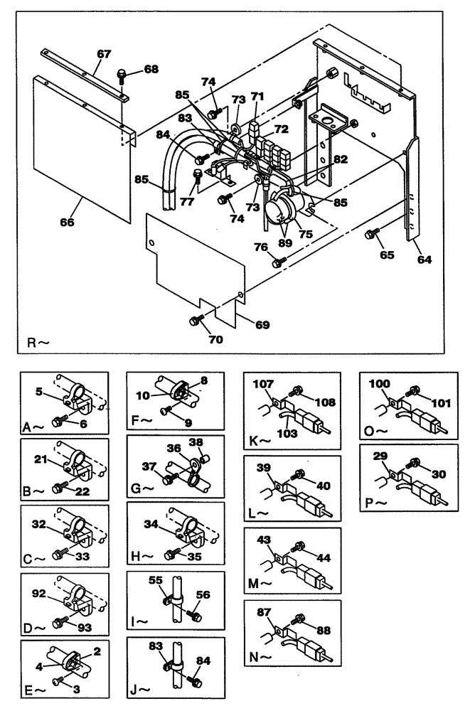 Схема запчастей Case CX350 - (04-009-01[02]) - ELECTRICAL CIRCUIT - UPPERSTRUCTURE CHASSIS (05) - STEERING