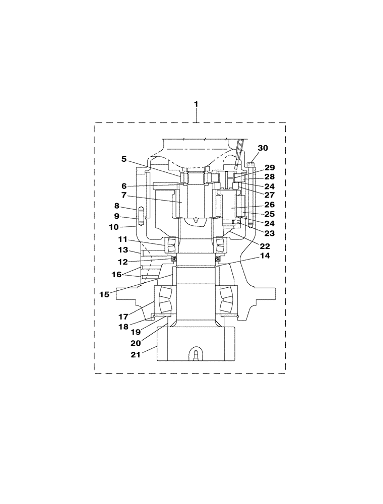 Схема запчастей Case CX210LR - (08-37) - KRC0209 GEAR ASSY, REDUCTION - MOTOR, SWING (08) - HYDRAULICS