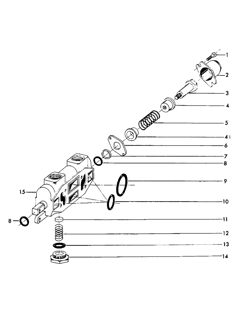 Схема запчастей Case 30YC - (H13) - WORKING SECTION PART NUMBER 201990M1 (07) - HYDRAULIC SYSTEM