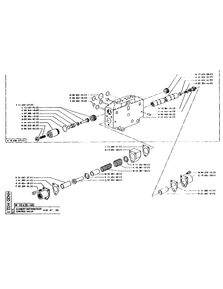 Схема запчастей Case 160CL - (217) - CONTROL VALVE (07) - HYDRAULIC SYSTEM