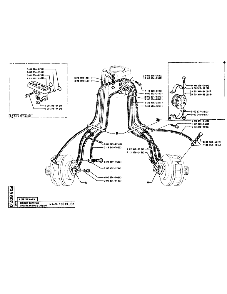 Схема запчастей Case 160CK - (111) - UNDERCARRIAGE CIRCUIT (07) - HYDRAULIC SYSTEM