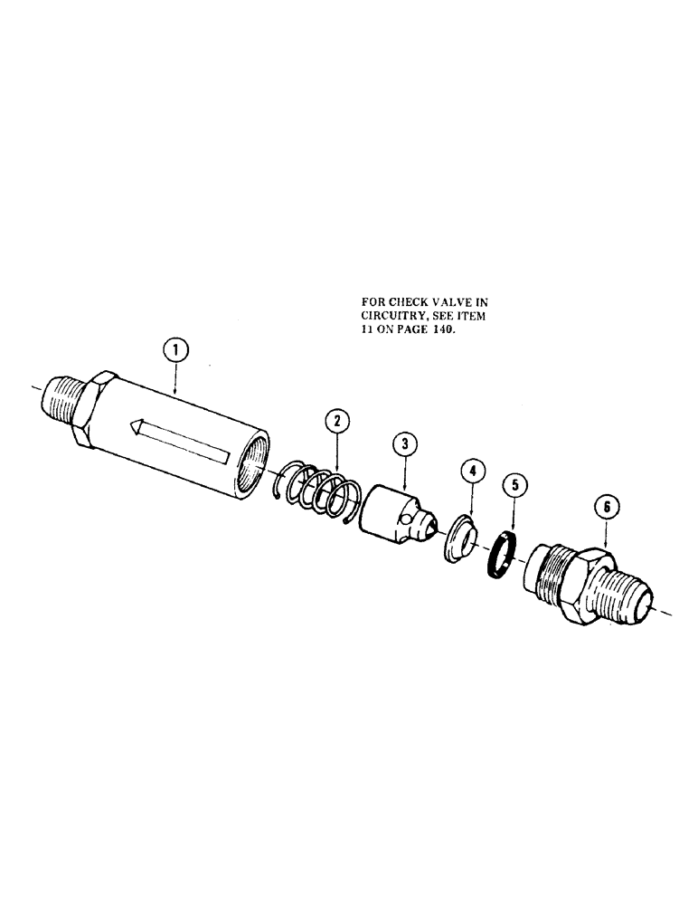 Схема запчастей Case 35 - (190) - CHECK VALVE, (USED IN TRACK DRIVE MOTOR DRAIN CIRCUIT) (35) - HYDRAULIC SYSTEMS