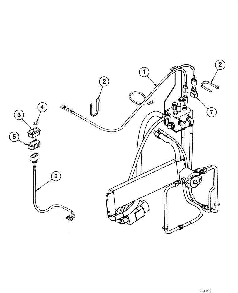 Схема запчастей Case 845 - (04.32[00]) - REVERSIBLE FAN - ELECTRICAL SYSTEM (04) - ELECTRICAL SYSTEMS