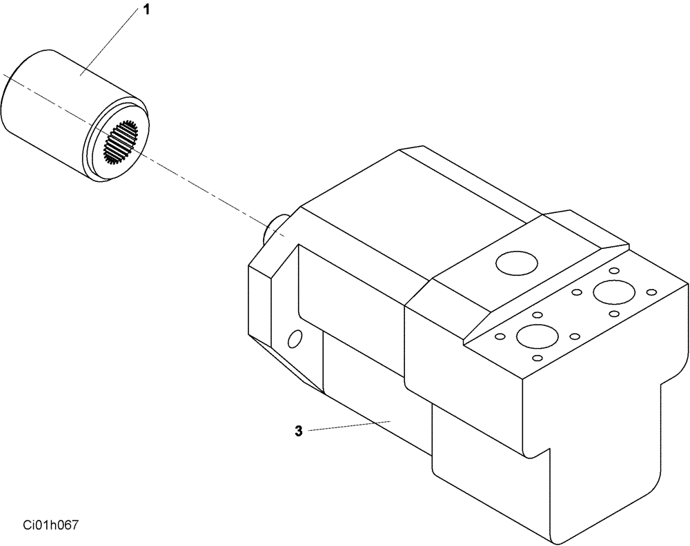 Схема запчастей Case SV228 - (10-014-00[01]) - HYDRAULIC MOTOR - VIBRATION (07) - HYDRAULIC SYSTEM