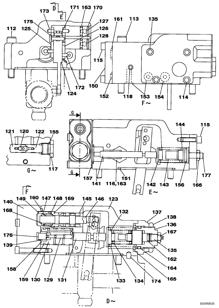 Схема запчастей Case CX290B - (08-95) - KBJ12130 PUMP ASSY, HYDRAULIC - REGULATOR (08) - HYDRAULICS