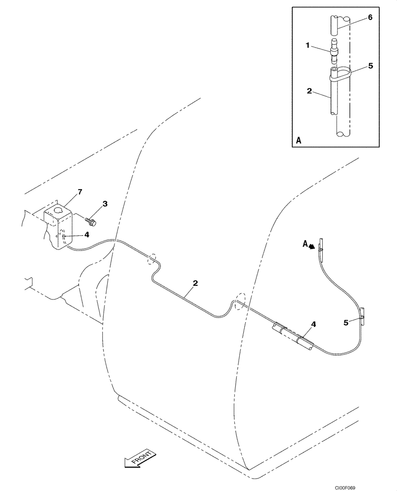 Схема запчастей Case CX130 - (04-11) - WINDSHIELD WASHER (04) - ELECTRICAL SYSTEMS