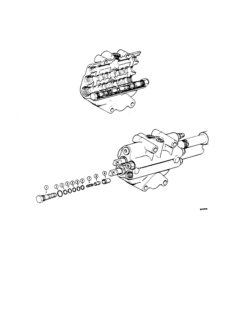 Схема запчастей Case 450 - (330[1]) - CHECK VALVE (07) - HYDRAULIC SYSTEM