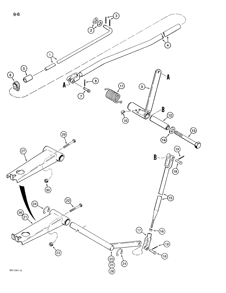 Схема запчастей Case 780D - (9-006) - LOADER ANTIROLLBACK CONTROL (09) - CHASSIS/ATTACHMENTS