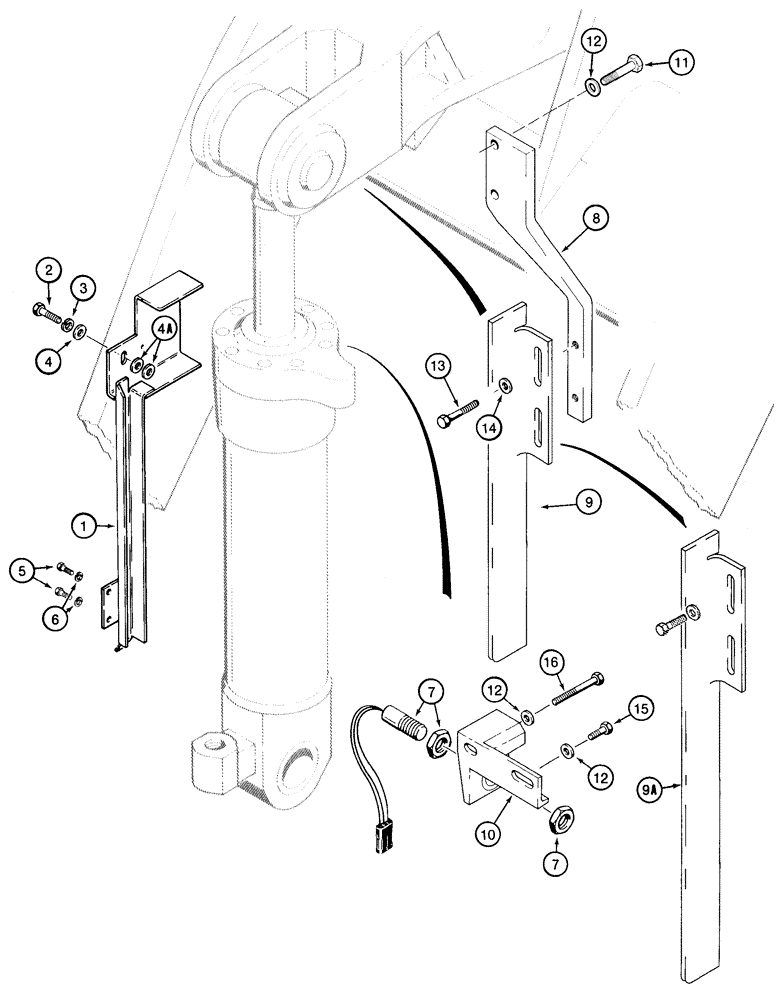 Схема запчастей Case 721C - (09-01) - CONTROL - RETURN-TO-DIG (09) - CHASSIS