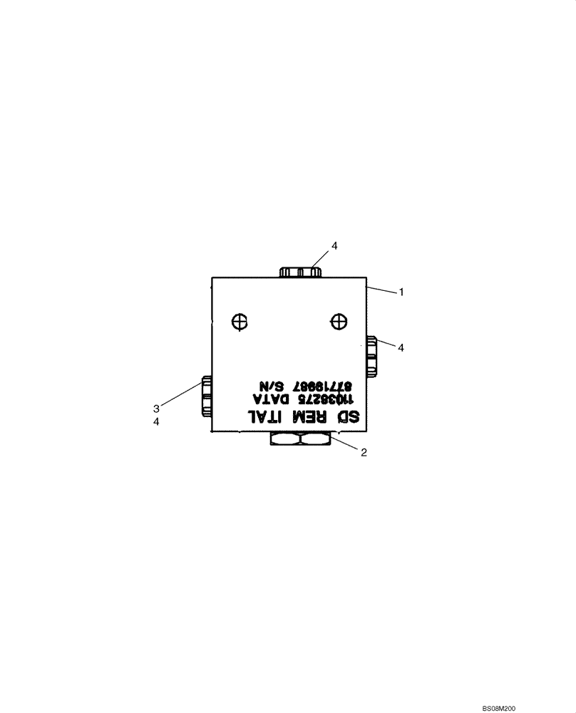 Схема запчастей Case 721F - (41.200.09) - VALVE ASSY - PVFC JOYSTICK STEERING (41) - STEERING