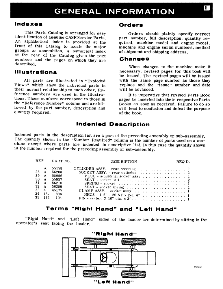 Схема запчастей Case W10C - (002) - GENERAL IMFORMATION (00) - PICTORIAL INDEX