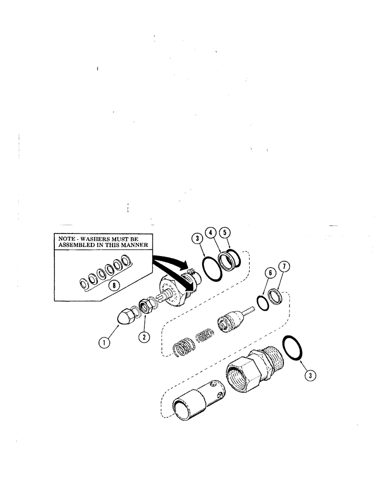 Схема запчастей Case 980B - (290[01]) - PORT RELIEF ("R" SERIES) (HUSCO) (07) - HYDRAULIC SYSTEM