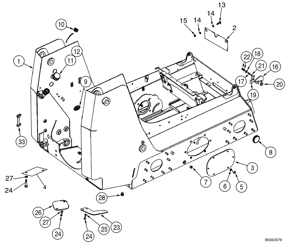 Схема запчастей Case 435 - (09-08) - CHASSIS (09) - CHASSIS