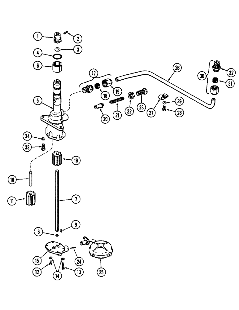 Схема запчастей Case W12 - (016) - OIL PUMP (02) - ENGINE