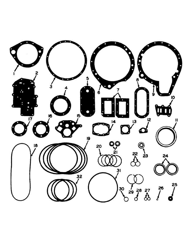 Схема запчастей Case W9 - (090) - A15657 SEAL AND GASKET KIT FOR A12000 TRANSMISSION (06) - POWER TRAIN