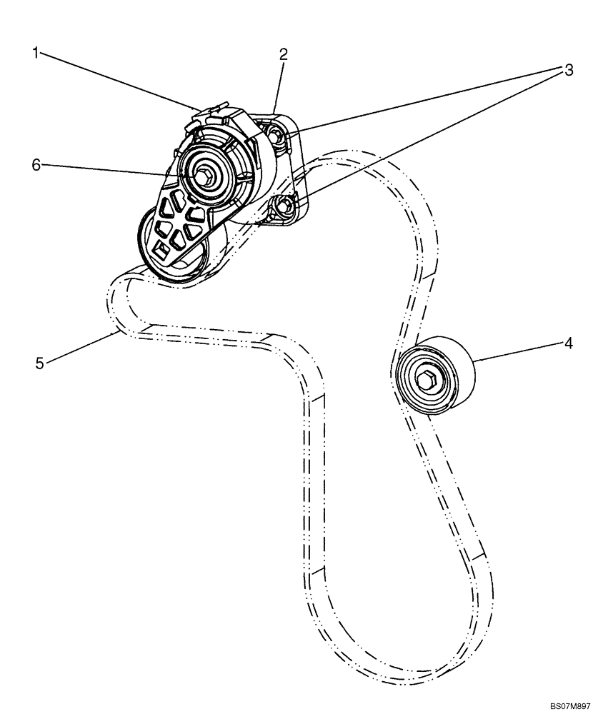 Схема запчастей Case 465 - (02-36) - WATER PUMP - CONTROL (02) - ENGINE