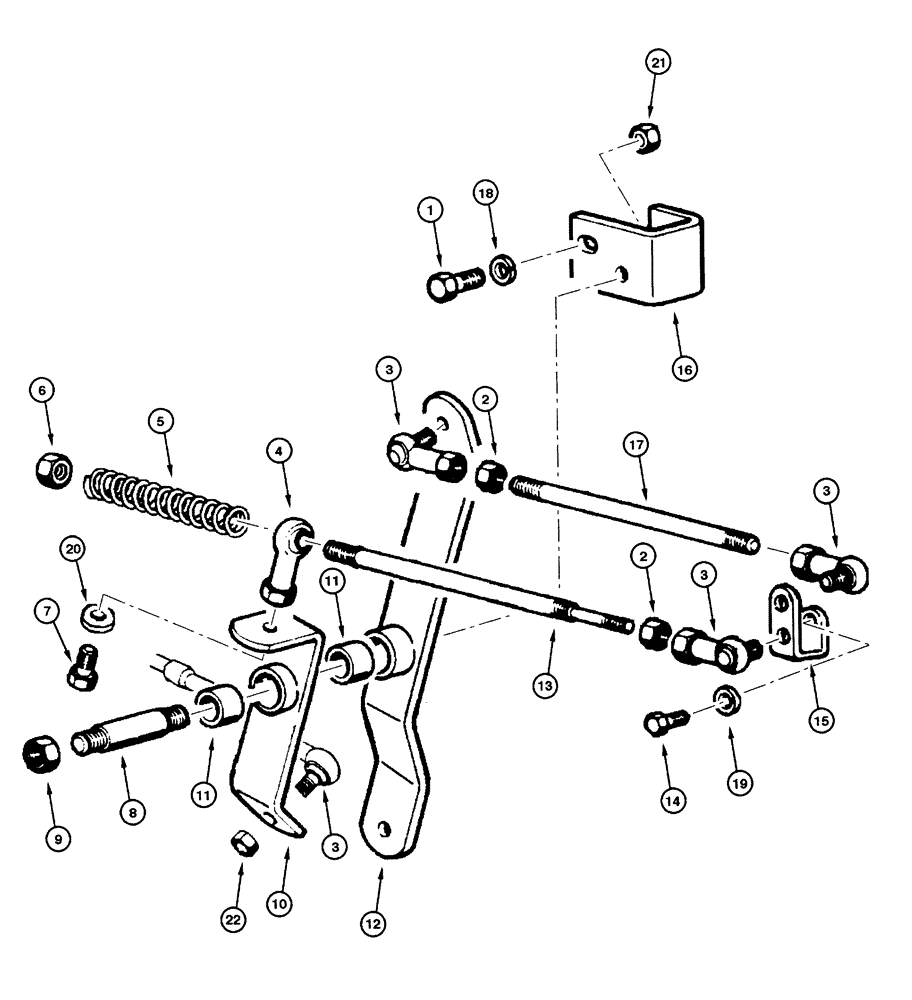 Схема запчастей Case 865 - (03.02[00]) - THROTTLE PEDAL (03) - FUEL SYSTEM