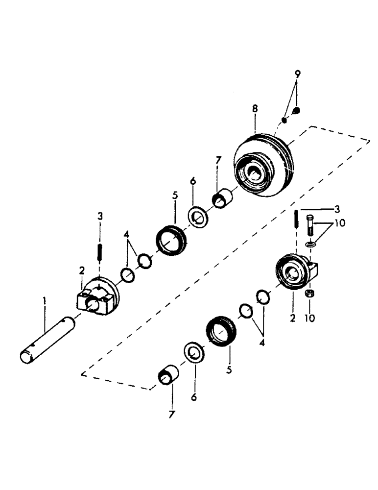 Схема запчастей Case 30YC - (B06) - LIFETIME LUBE TRACK ROLLER ASSEMBLY (OPTIONAL) (04) - UNDERCARRIAGE