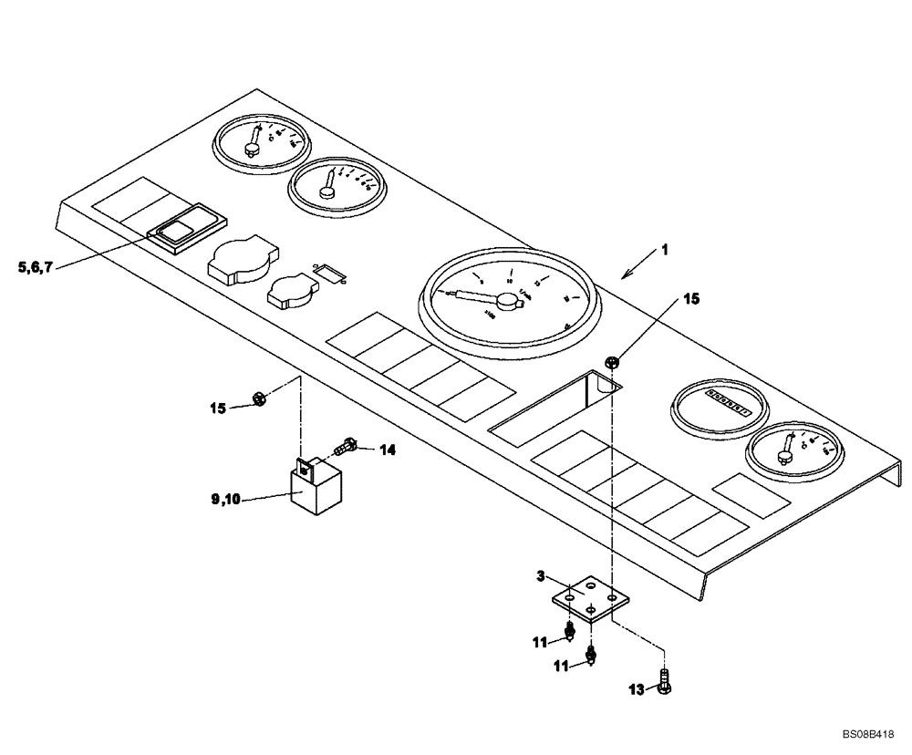 Схема запчастей Case SV212 - (04-002-01[01]) - ELECTRICAL - DRUM ANTI-SLIP CONTROL (GROUP 418) (ND109570) (04) - ELECTRICAL SYSTEMS