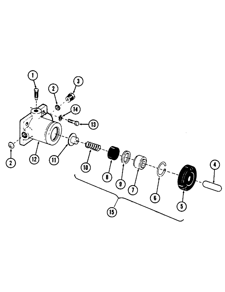 Схема запчастей Case 880B - (160) - TRACK BRAKE CYLINDER (04) - UNDERCARRIAGE