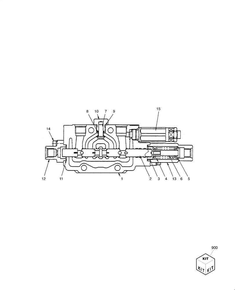 Схема запчастей Case CX27B - (HC002-01[1]) - HYDRAULIC CONTROL VALVE - COMPONENTS (DOZER) (35) - HYDRAULIC SYSTEMS