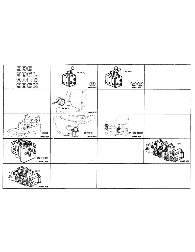 Схема запчастей Case 90CL - (001M) - PICTORIAL (00) - PICTORIAL INDEX