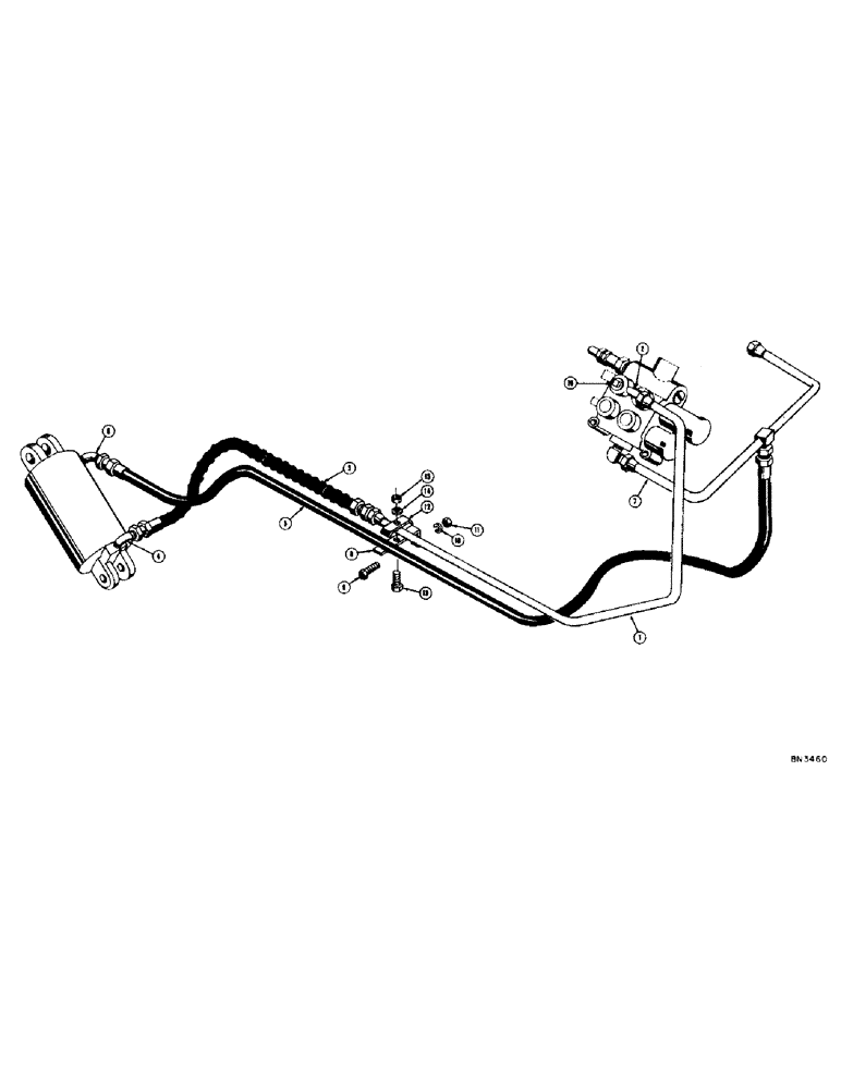 Схема запчастей Case 320 - (204) - EAGLE HITCH HYDRAULICS, (WITH DRAWBAR TRACTOR OR PULL BEHIND HYDRUALICS) (07) - HYDRAULIC SYSTEM