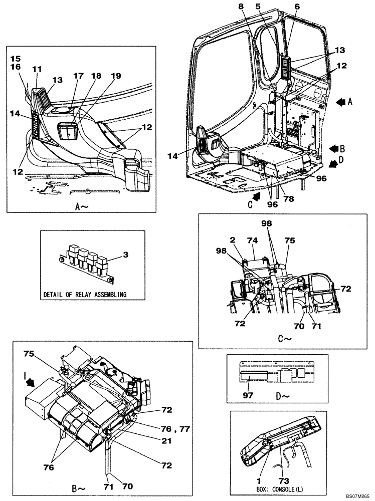 Схема запчастей Case CX135SR - (09-27) - HEATER AND AIR CONDITIONING - DUCTS (09) - CHASSIS/ATTACHMENTS