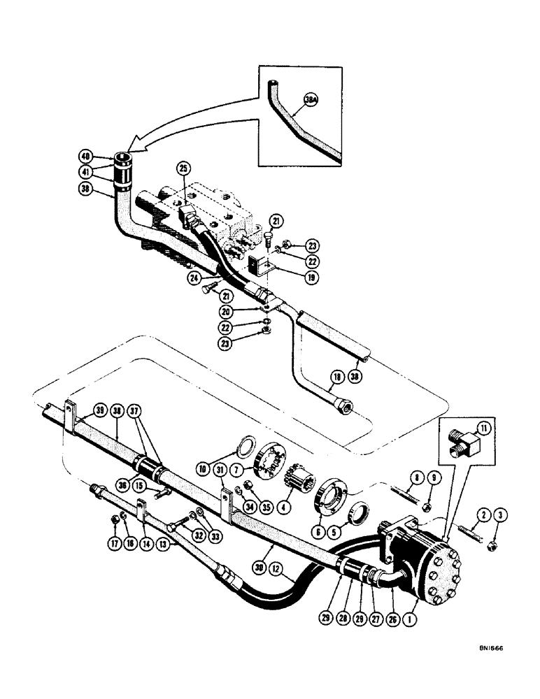 Схема запчастей Case 800 - (204) - DOZER PRIMARY HYDRAULICS (07) - HYDRAULIC SYSTEM