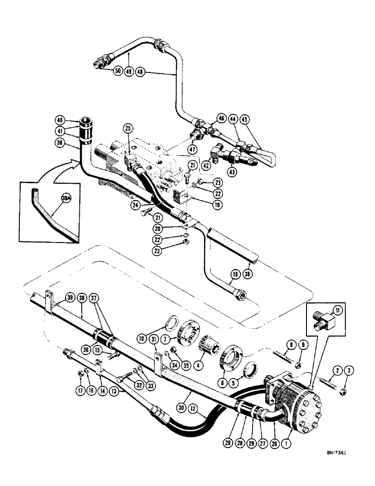 Схема запчастей Case 800 - (178) - LOADER PRIMARY HYDRAULICS (07) - HYDRAULIC SYSTEM