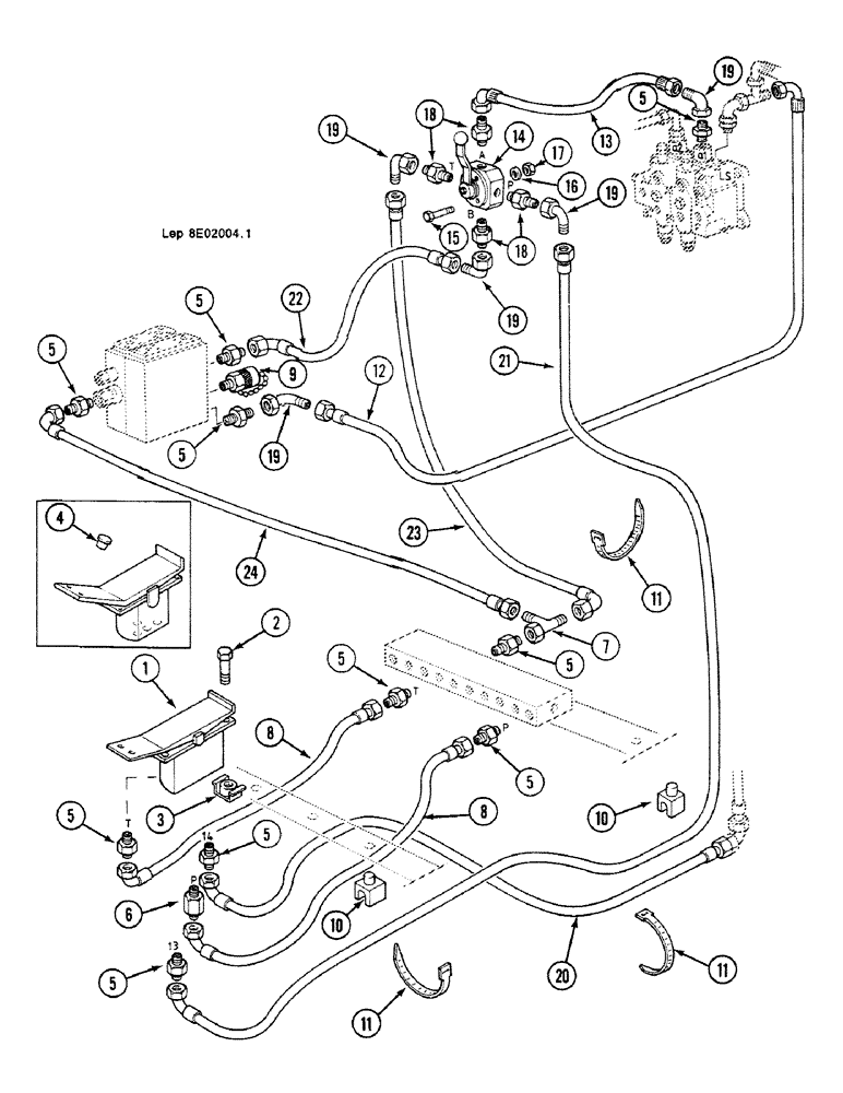 Схема запчастей Case 688C - (8E-10) - HYDRAULIC CONTROL CIRCUIT (HYDRAULIC HAMMER) (07) - HYDRAULIC SYSTEM