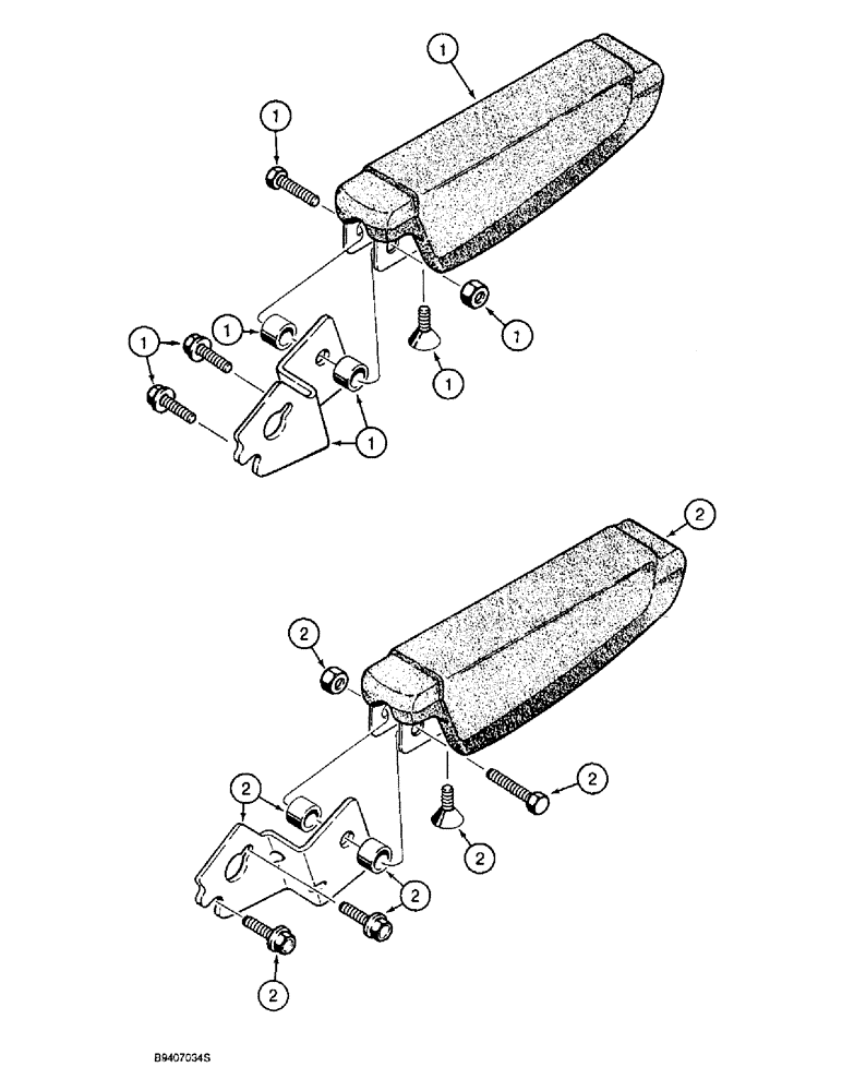 Схема запчастей Case 570LXT - (9-122) - SUSPENSION SEAT ARMRESTS, 570LXT MODELS (09) - CHASSIS/ATTACHMENTS