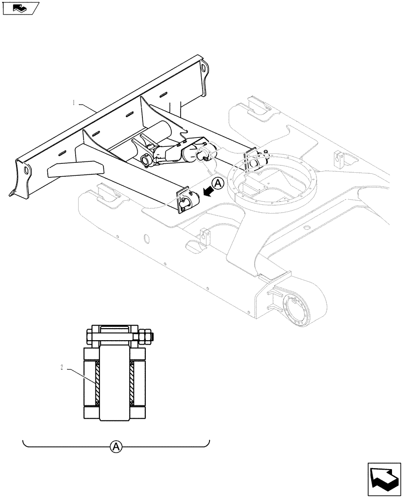 Схема запчастей Case CX27B ASN - (86.000.01) - DOZER ASSY (86) - DOZER