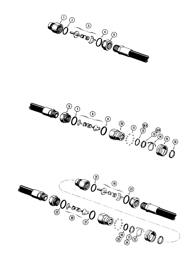 Схема запчастей Case 480CK - (42) - HYDRAULIC COUPLINGS, D31617 HYDRAULIC COUPLING (35) - HYDRAULIC SYSTEMS