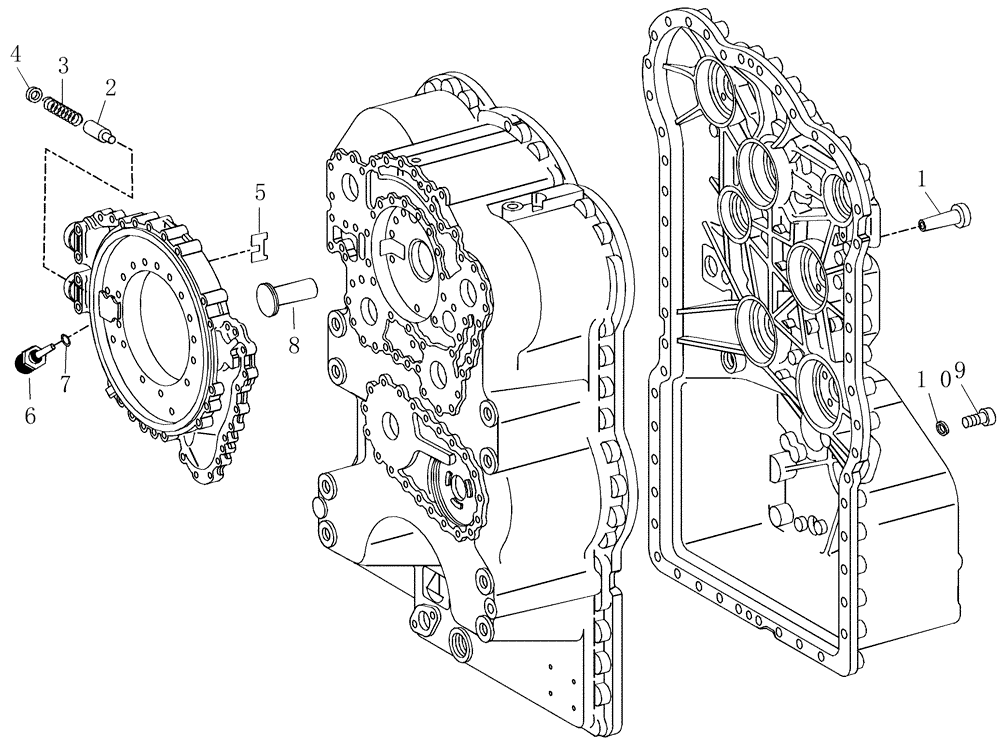 Схема запчастей Case 325 - (1.211/1[22A]) - TRANSMISSION - COMPONENTS - RETARDER OPTION (03) - Converter / Transmission